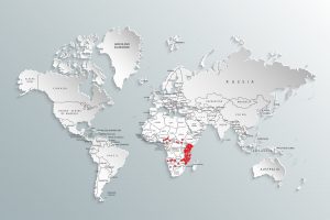 Leefgebied zwarte neushoorn