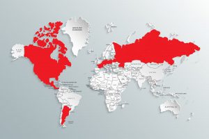 Leefgebied wasbeerachtigen