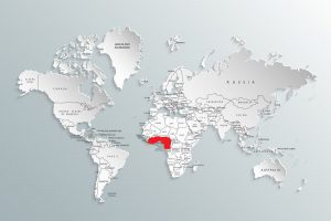 Leefgebied Breedvoorhoofdkrokodil